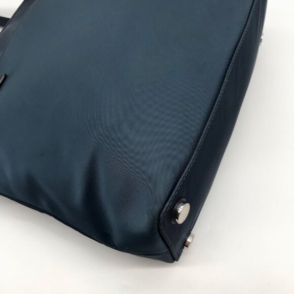 Michael Kors Navy Blue Nylon & Leather Winston Tote Bag - Picture 9 of 10